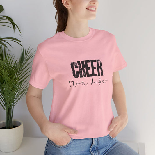 Cheer Mom Lives Vibes Unisex Jersey Short Sleeve Tee