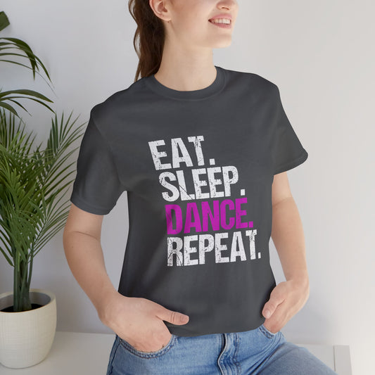 Eat Sleep Dance Repeat Matching Mom and Dad shirts