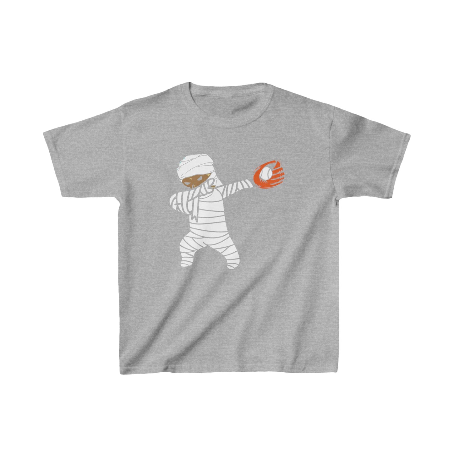 Baseball Dabbing Mummy Halloween Kids Tee