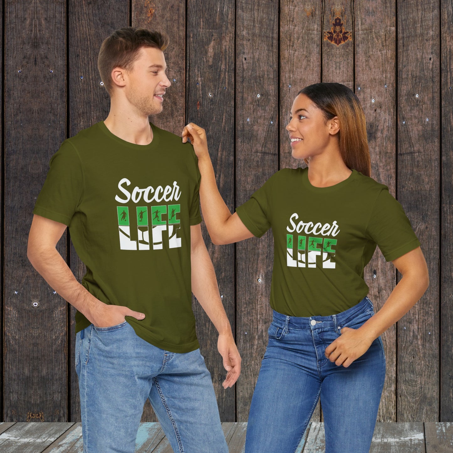 Soccer life matching shirts for mom and dad