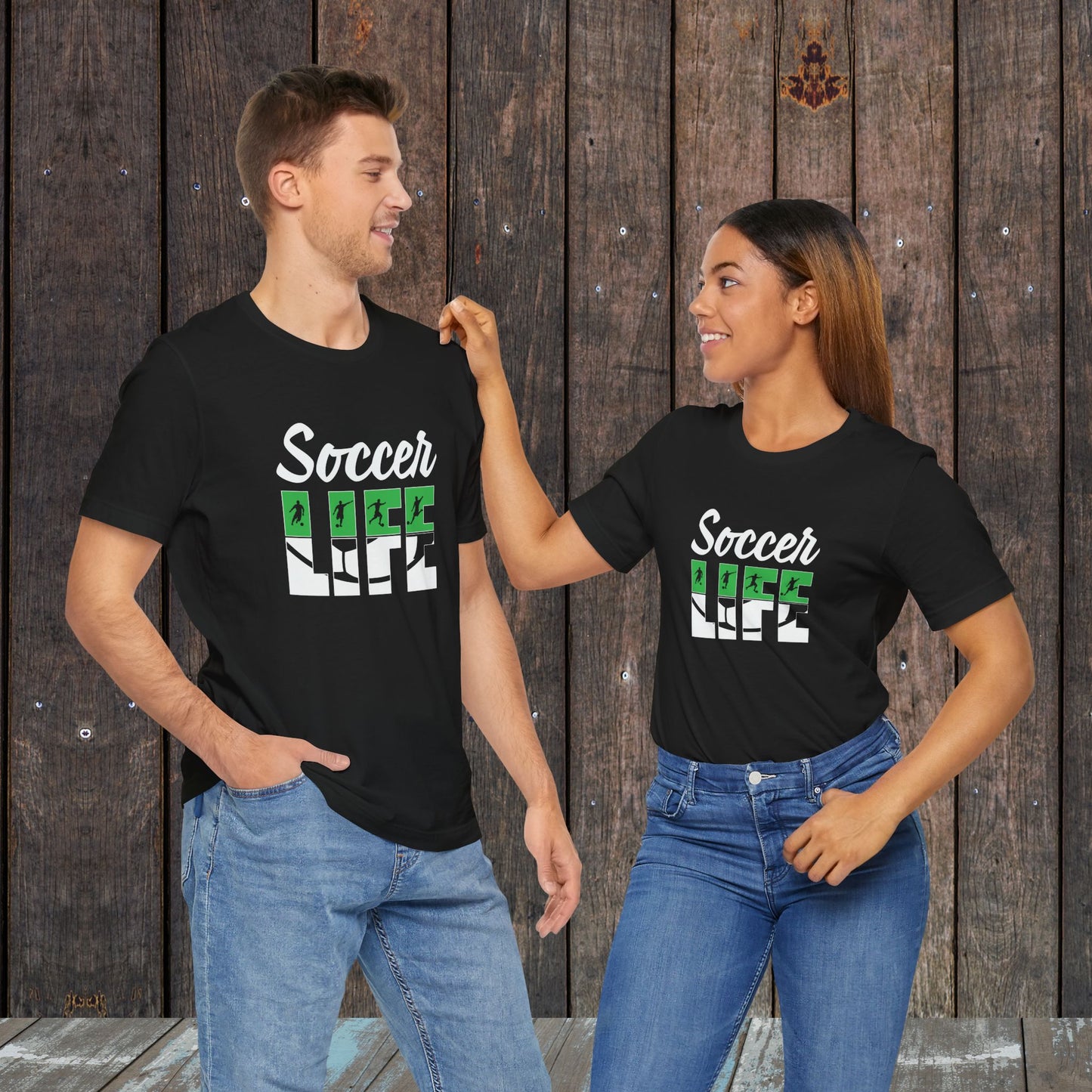 Soccer life matching shirts for mom and dad