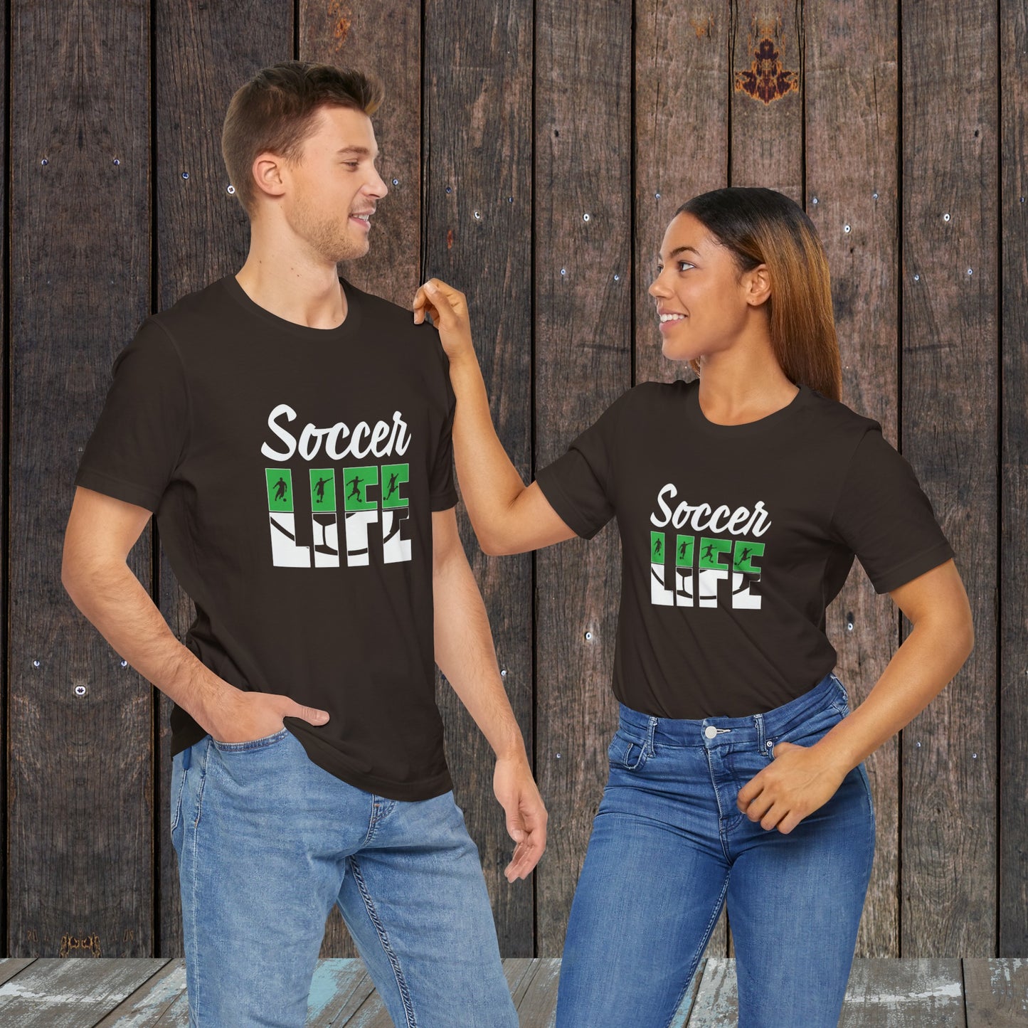 Soccer life matching shirts for mom and dad