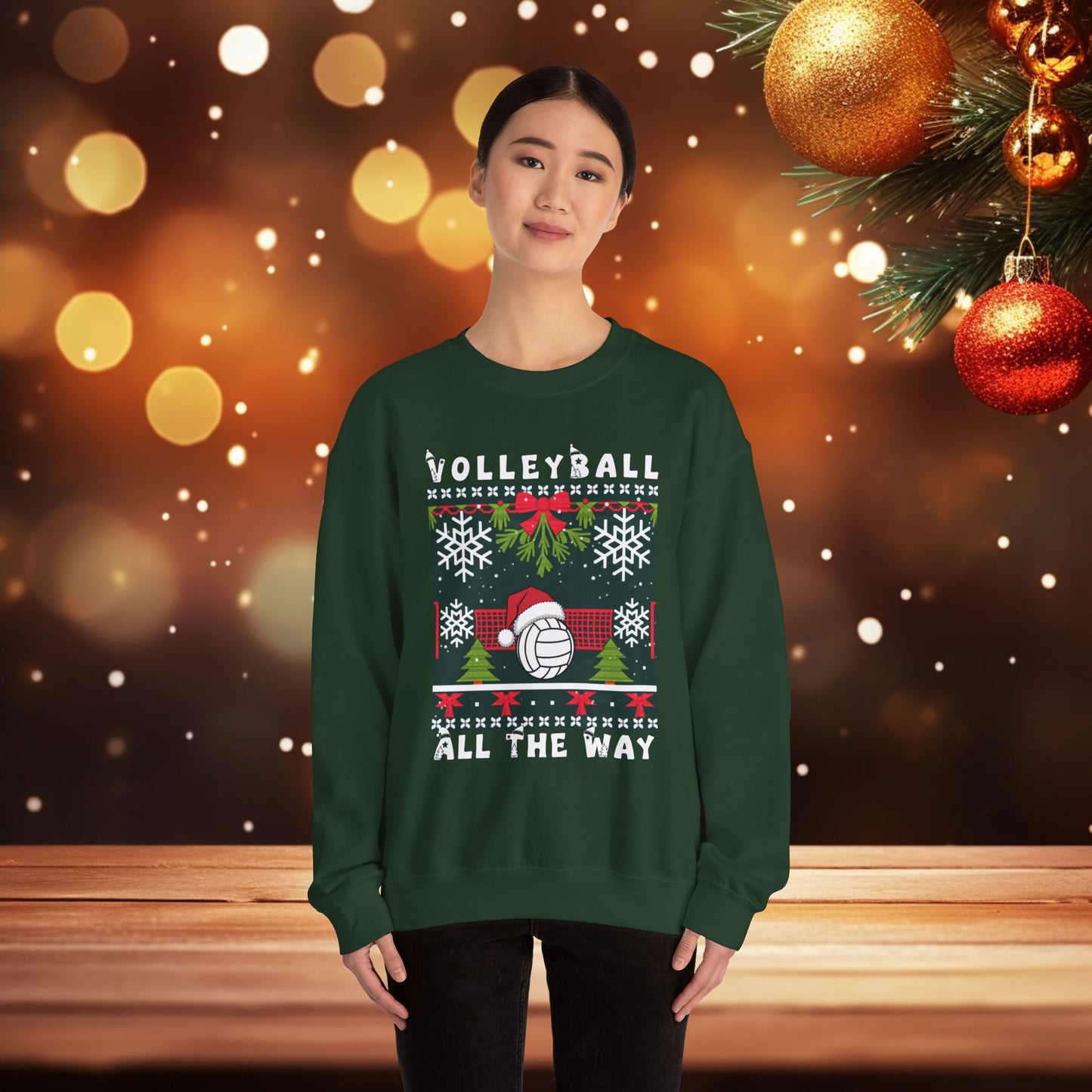 Volleyball Christmas Ugly Sweater