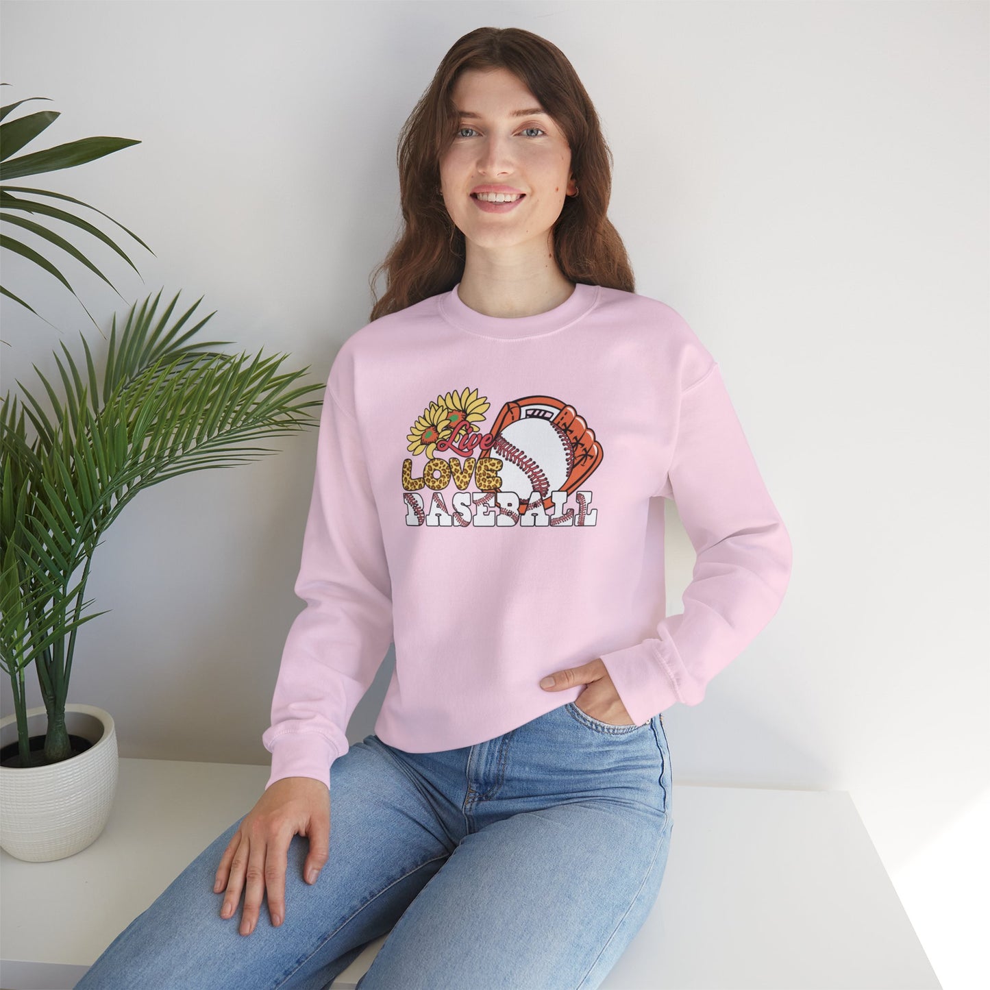 Baseball Love Crewneck Sweater