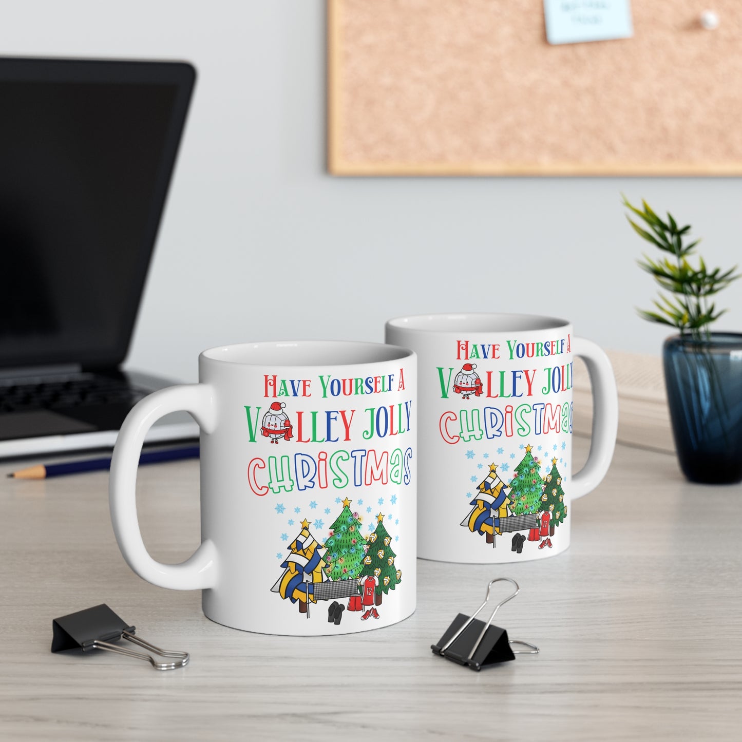 Volley Jolly Christmas Volleyball Mug 15oz