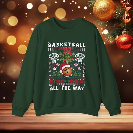 Basketball Christmas Ugly Sweater Unisex