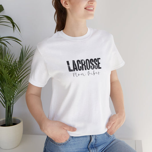 Lacrosse Mom Vibes Unisex Jersey Short Sleeve Tee