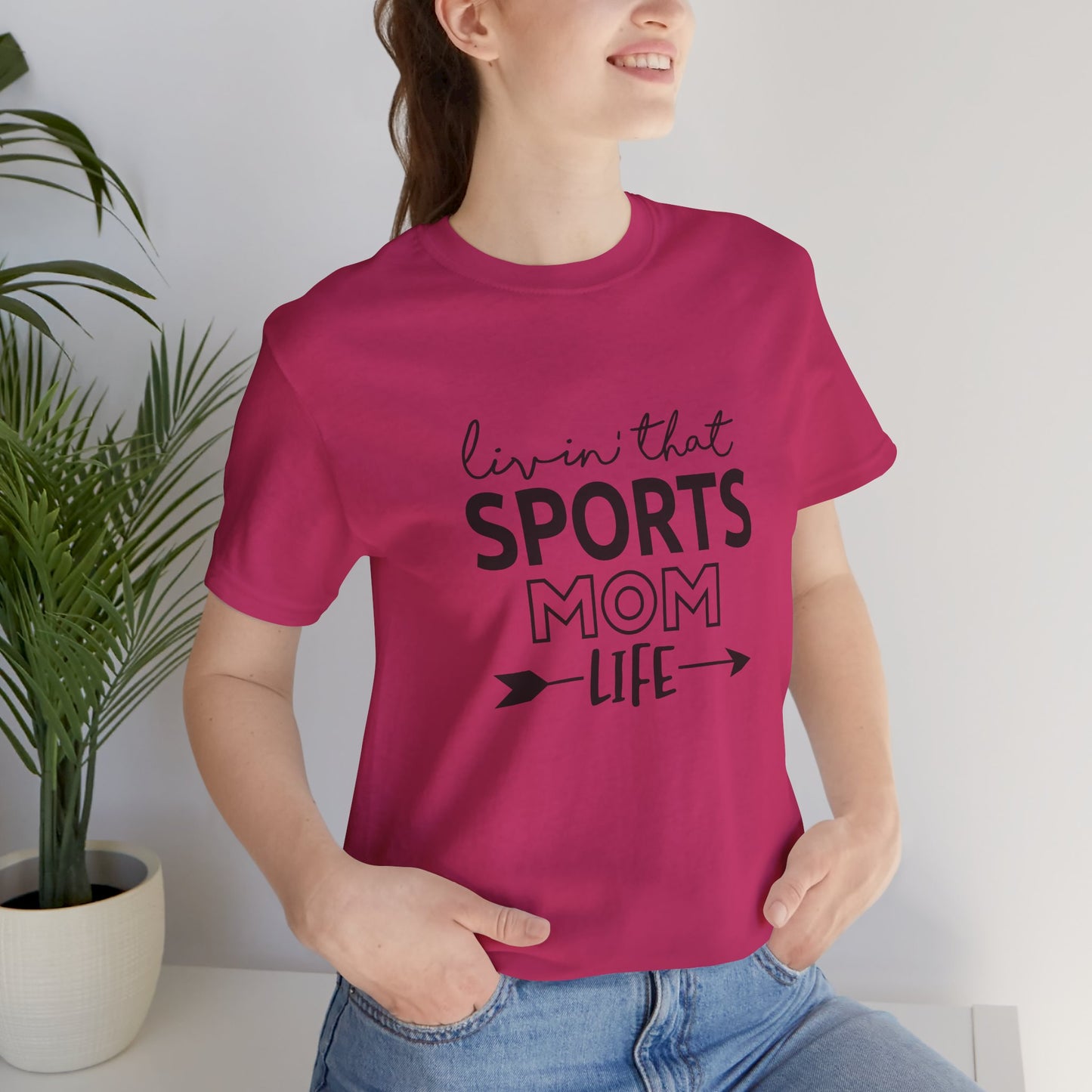 Livin that Sports Mom Life Unisex Jersey Short Sleeve Tee