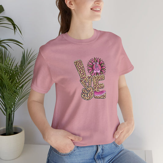 Dance LOVE Animal Print Mom Unisex Jersey Short Sleeve Tee