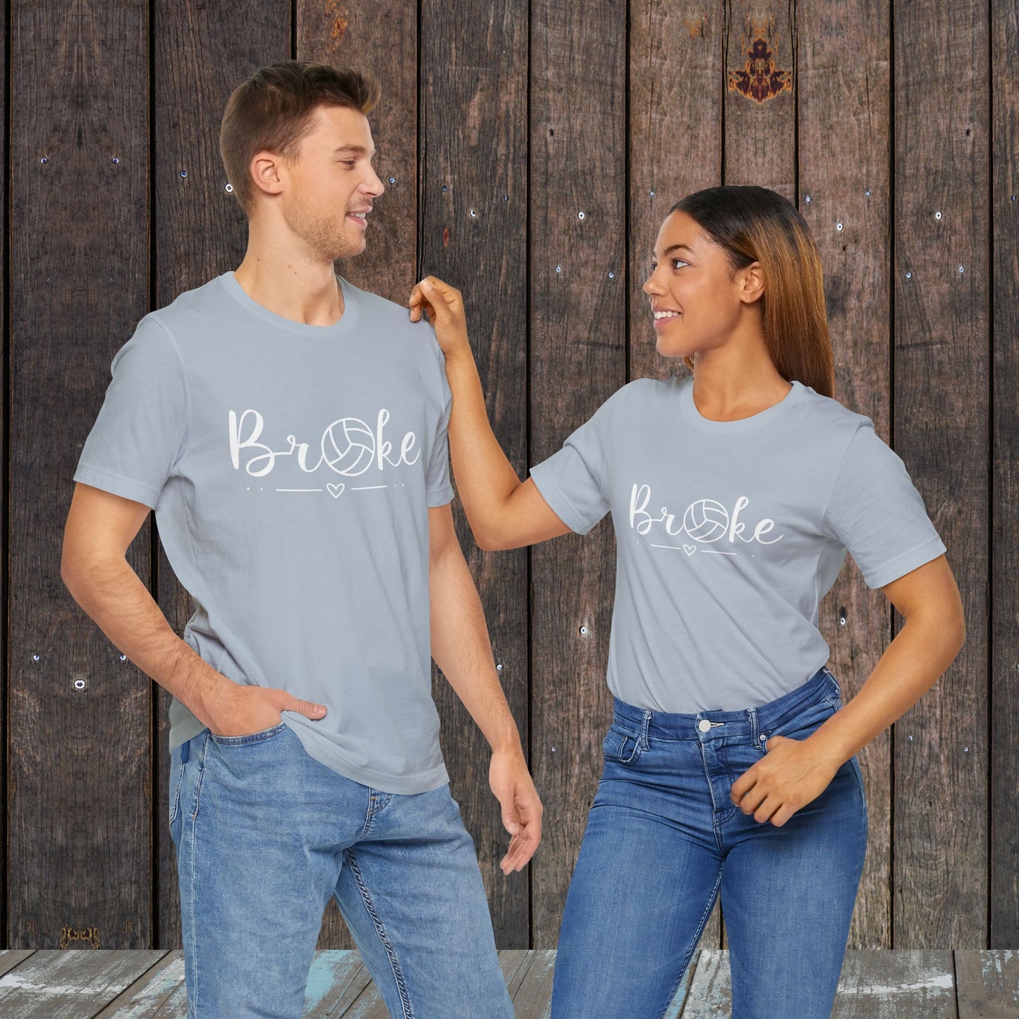 Broke Mom Dad Matching Game Day Shirts