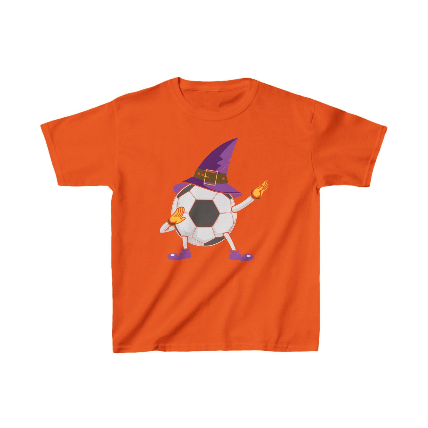 Soccer Witch Hat Halloween Kids Tee