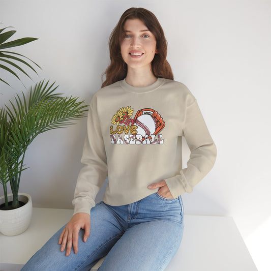 Baseball Love Crewneck Sweater