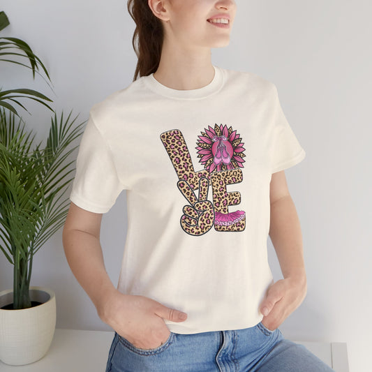 Dance LOVE Animal Print Mom Unisex Jersey Short Sleeve Tee