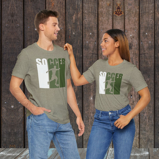 Soccer silhouette matching mother father game day shirts