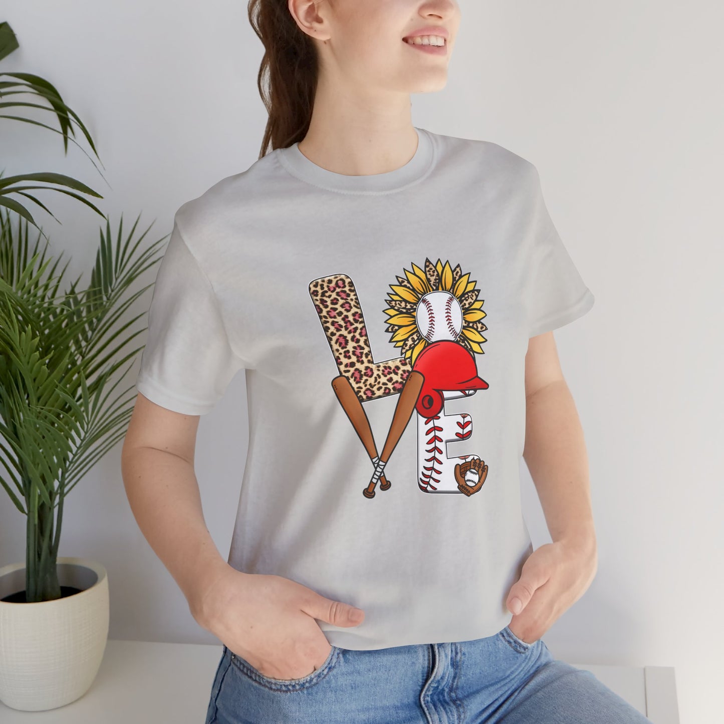 LOVE Baseball Animal print Unisex Jersey Short Sleeve Tee