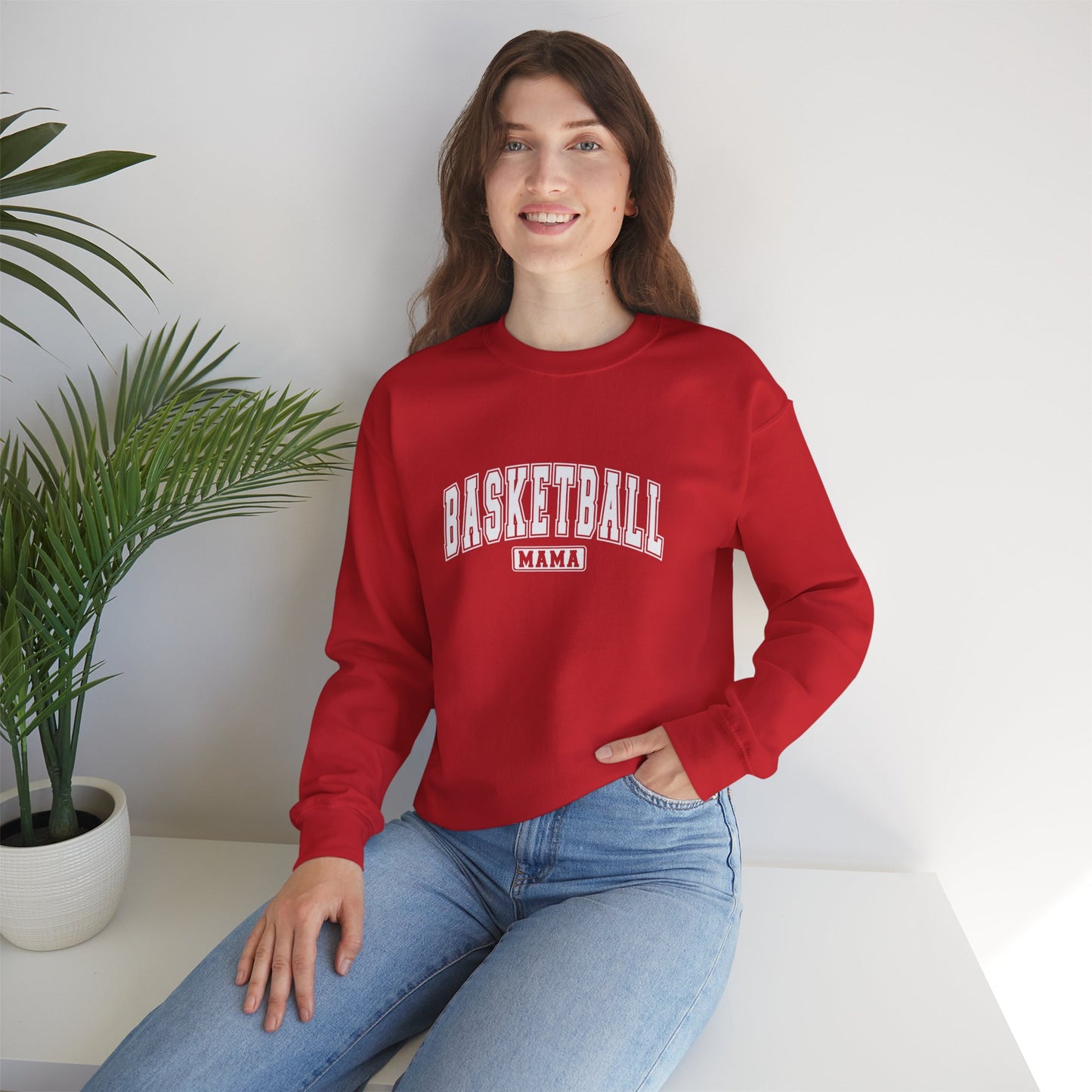 Basketball Mamma Distressed Vintage look Sweatshirt