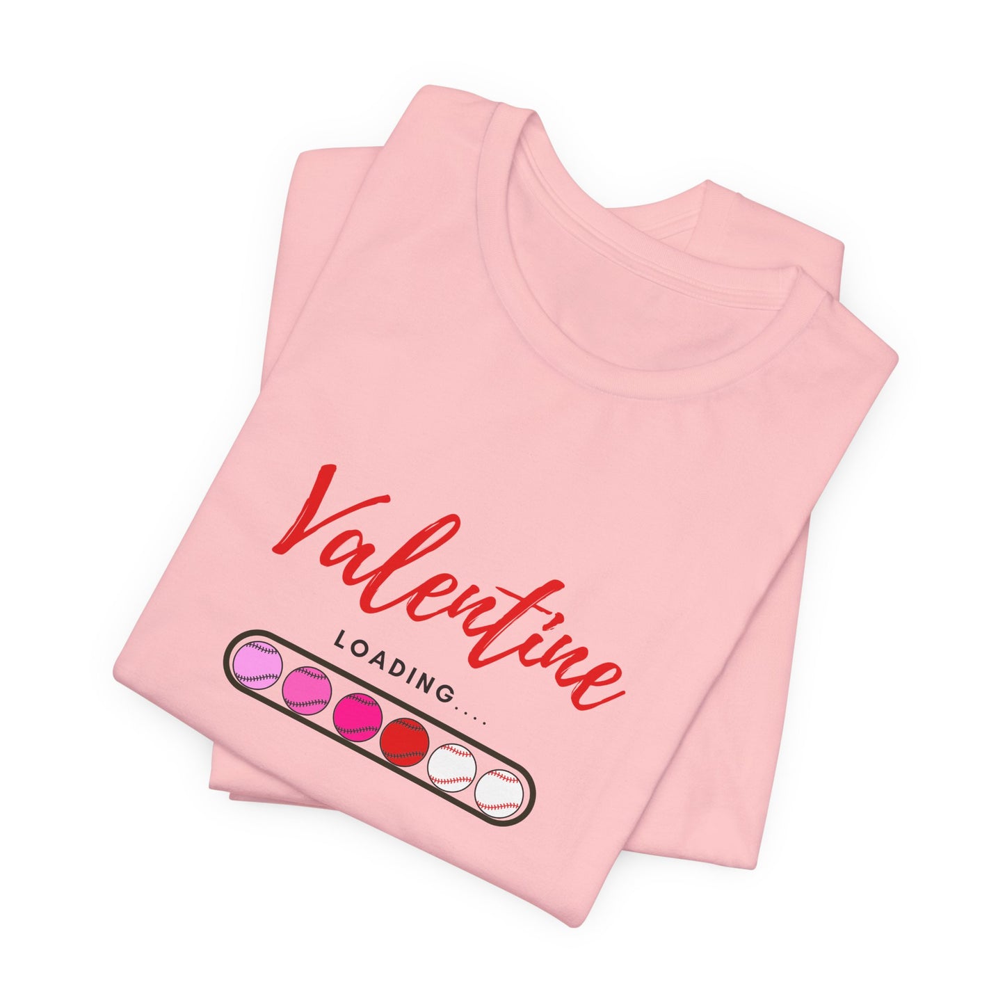 Valentine Loading Baseball Mom Unisex Tee