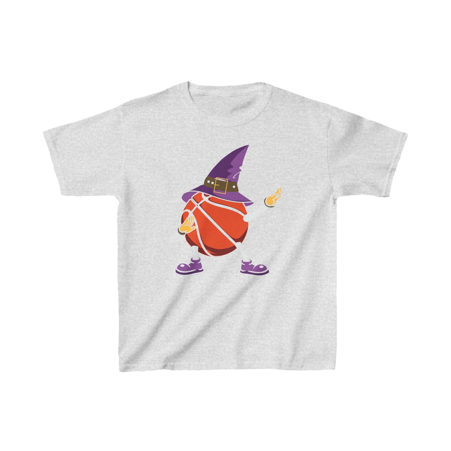 Basketball Witch Hat Halloween Kids Tee