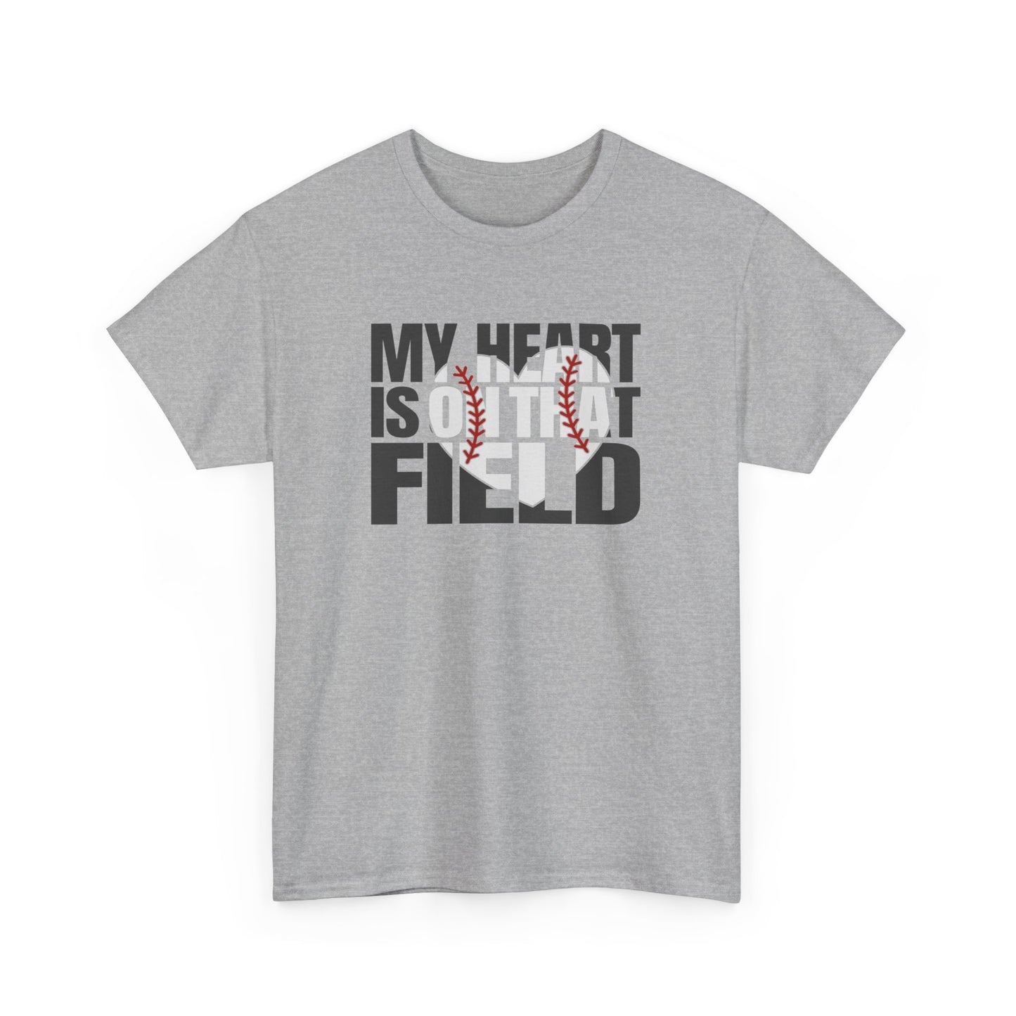 My heart is on that field Baseball Mom shirt