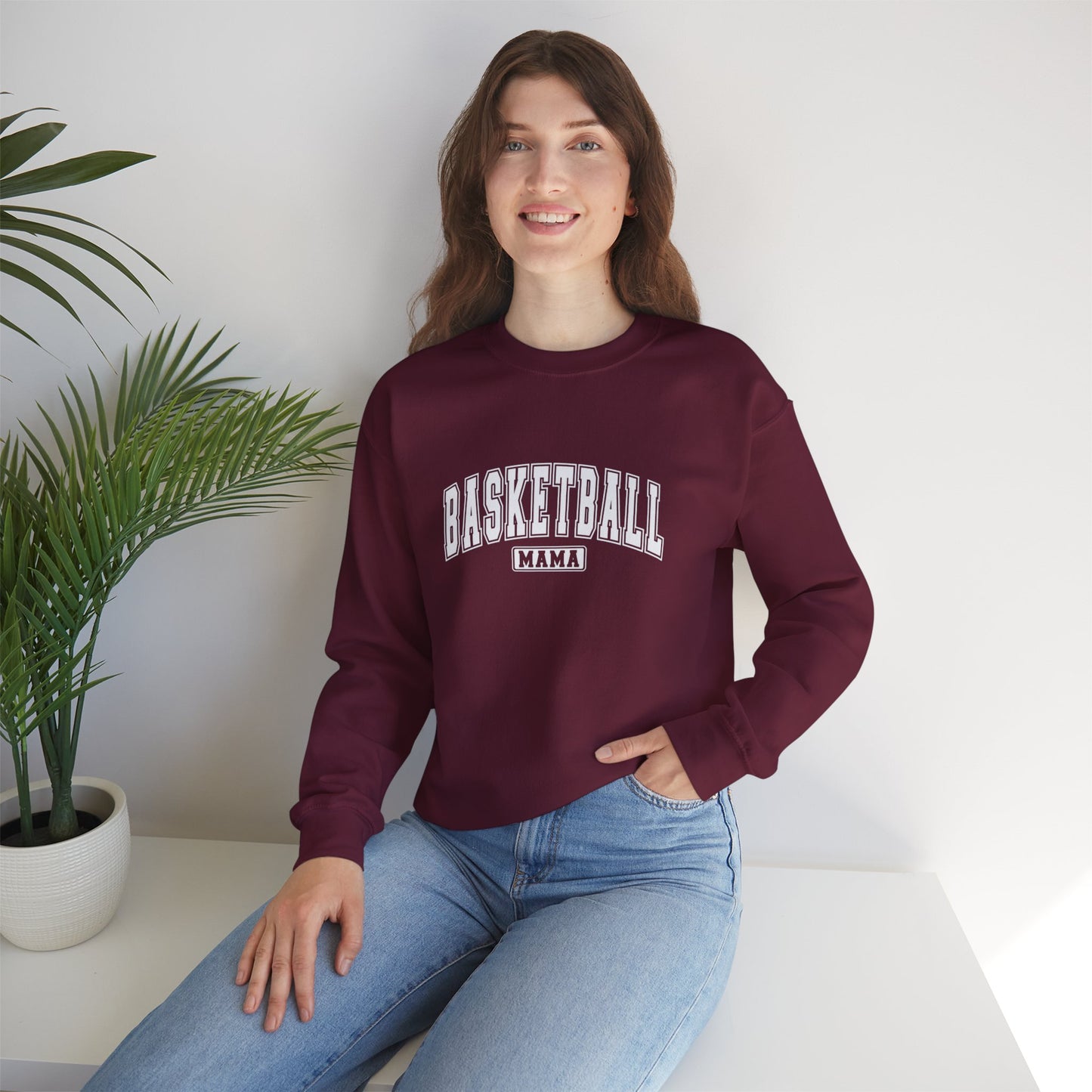 Basketball Mamma Distressed Vintage look Sweatshirt