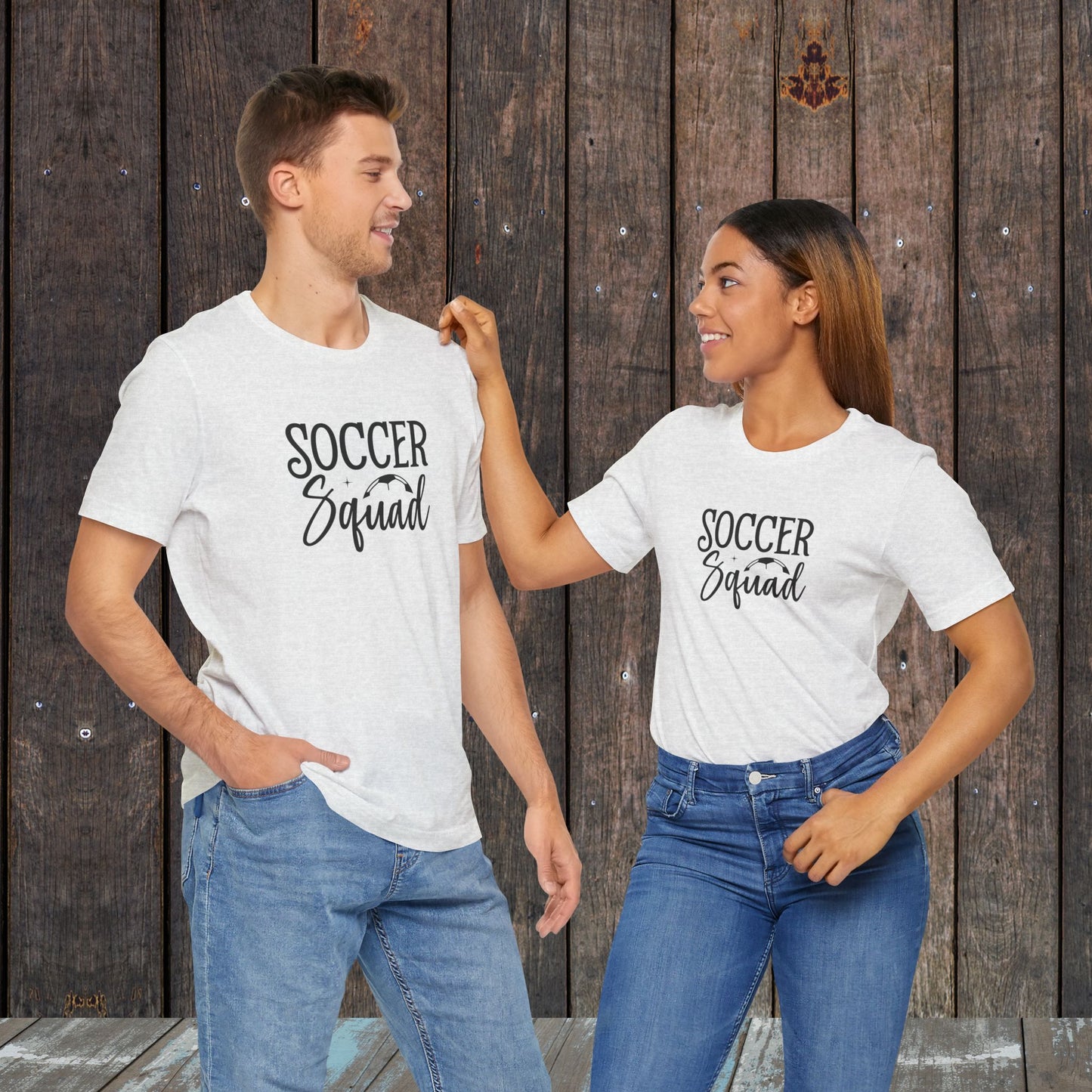 Soccer Squad matching unisex Mom and Dad shirts