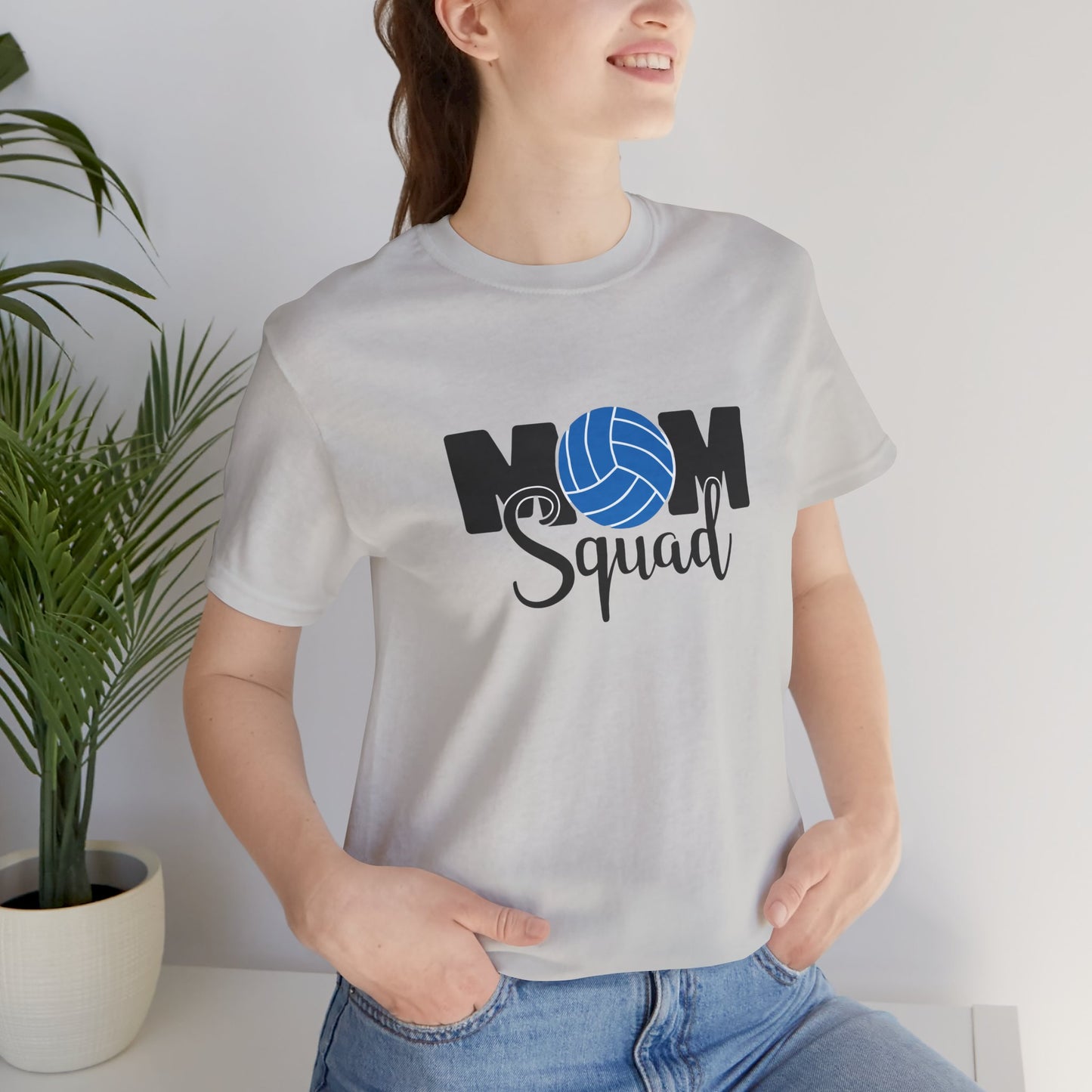 Mom Squad volleyball Unisex Jersey Short Sleeve Tee