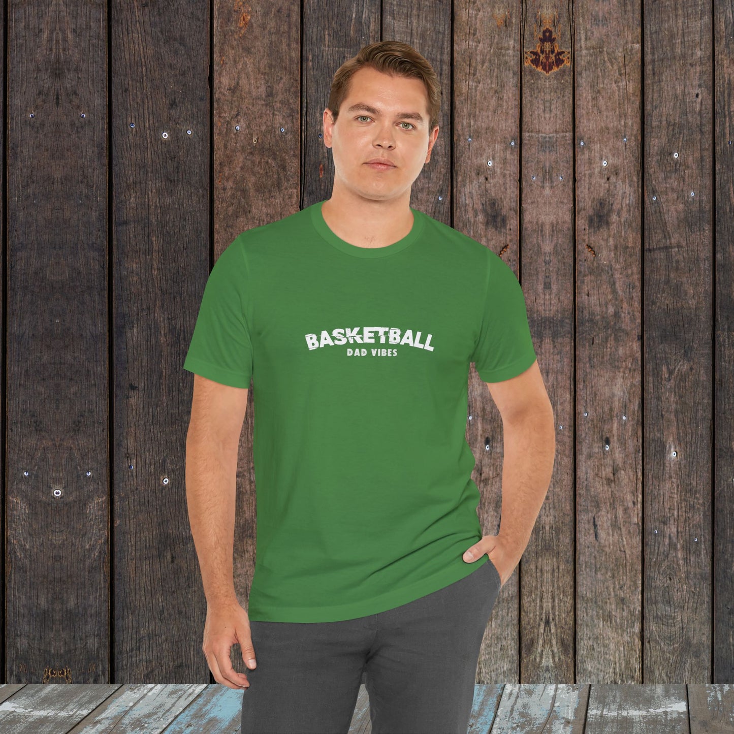 Basketball Dad Vibes Unisex Jersey Short Sleeve Tee