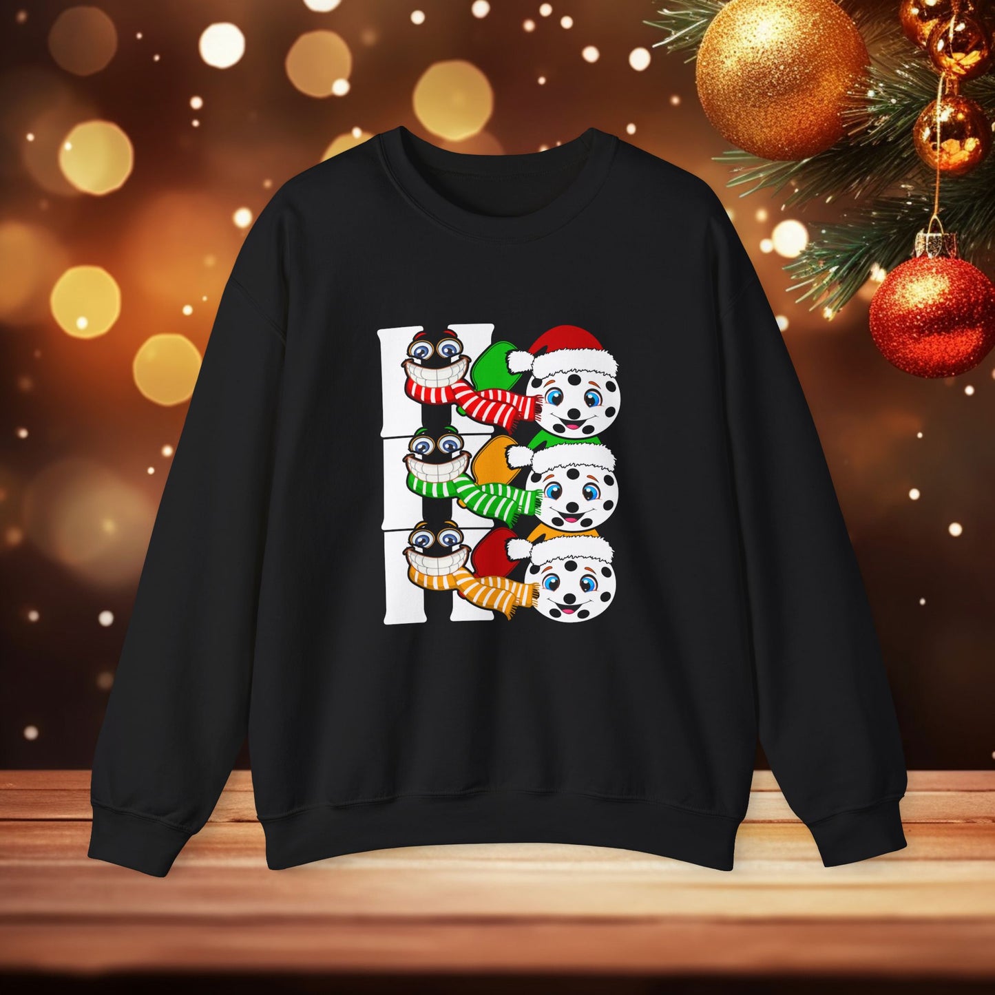 Christmas Pickleball Crewneck Sweatshirt