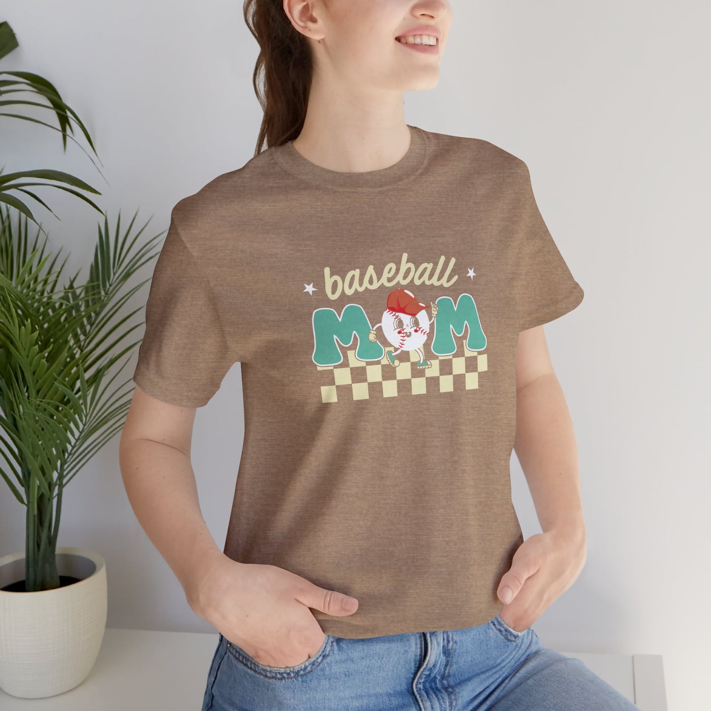 Baseball Mom vintage cartoon cute graphic Tshirt