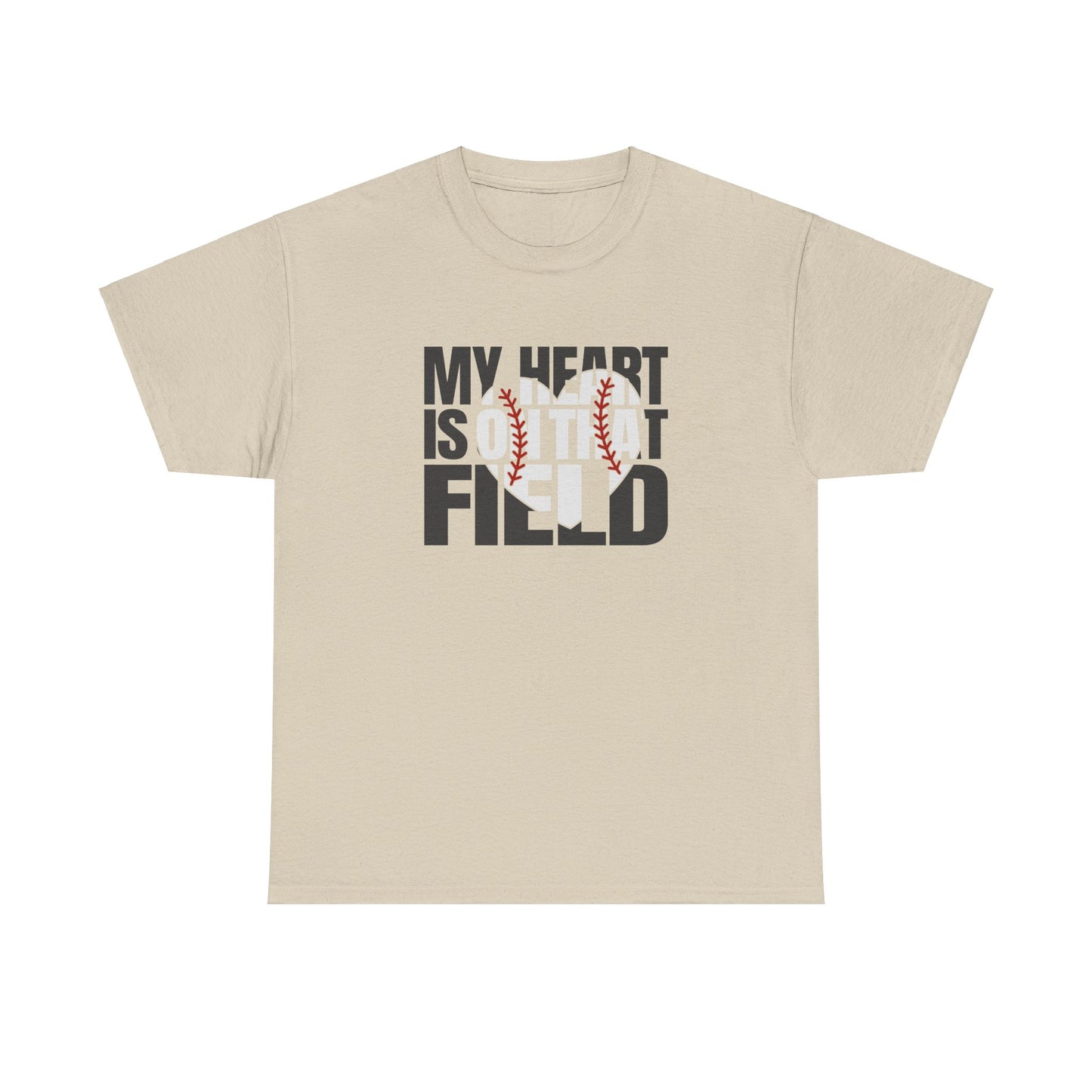 My heart is on that field Baseball Mom shirt