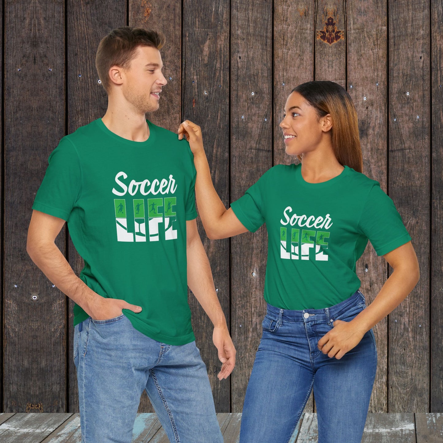 Soccer life matching shirts for mom and dad