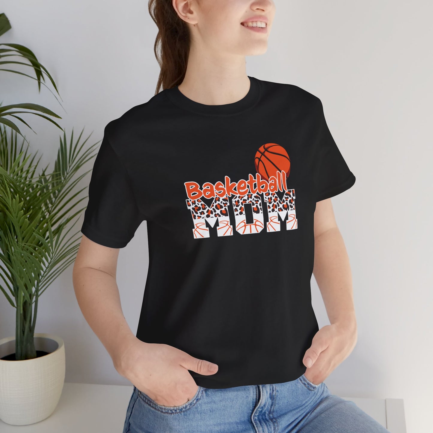 Basketball Mom animal print