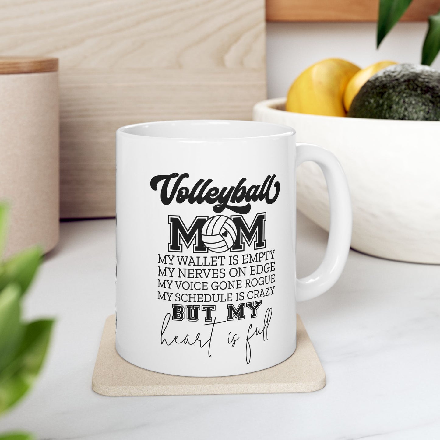 Volleyball Mom Simple Classy Mug 11oz and 15oz