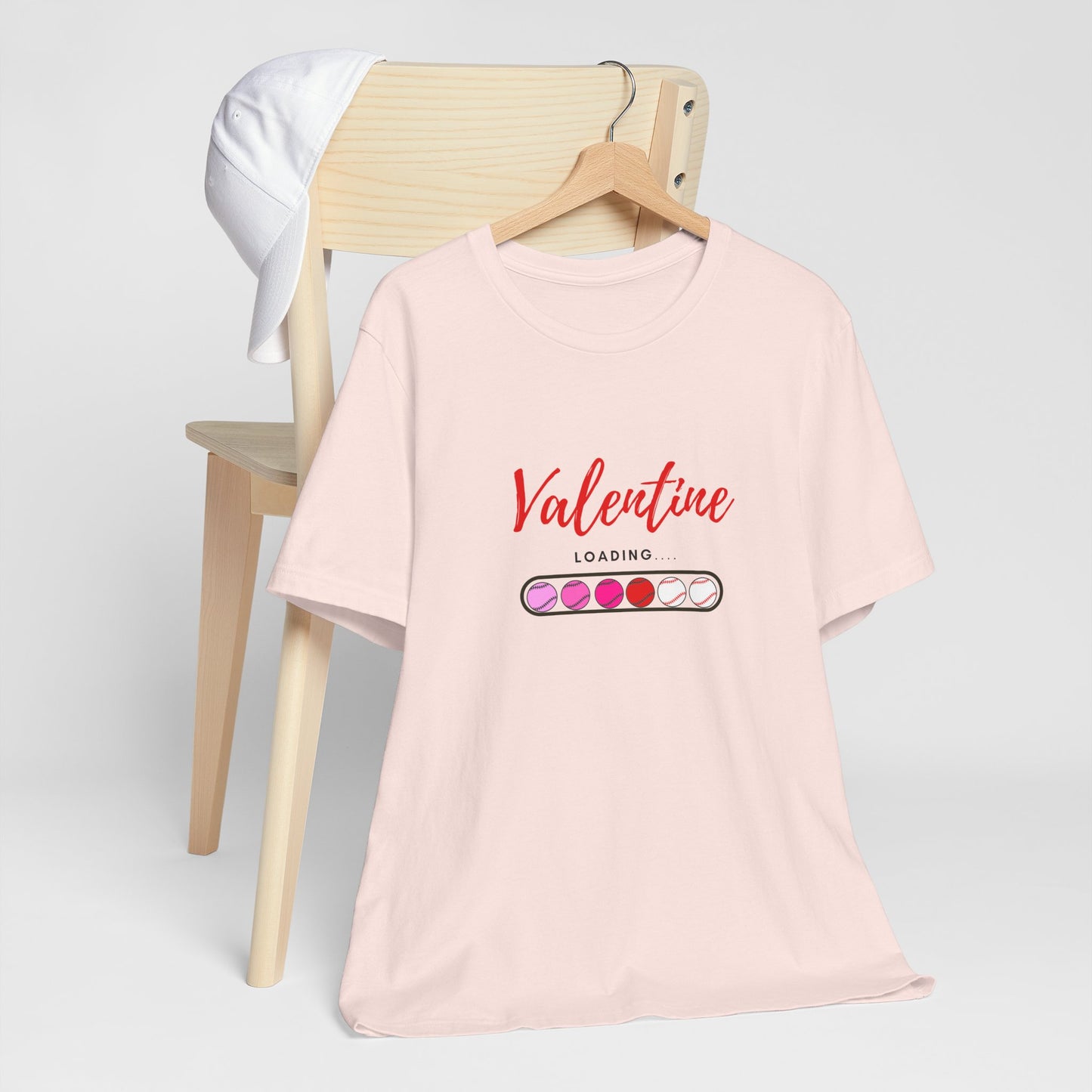 Valentine Loading Baseball Mom Unisex Tee