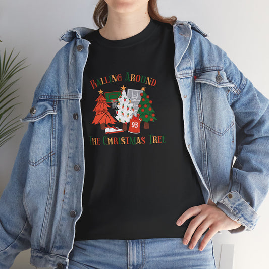 Basketball Balling Around the Christmas Unisex Tee