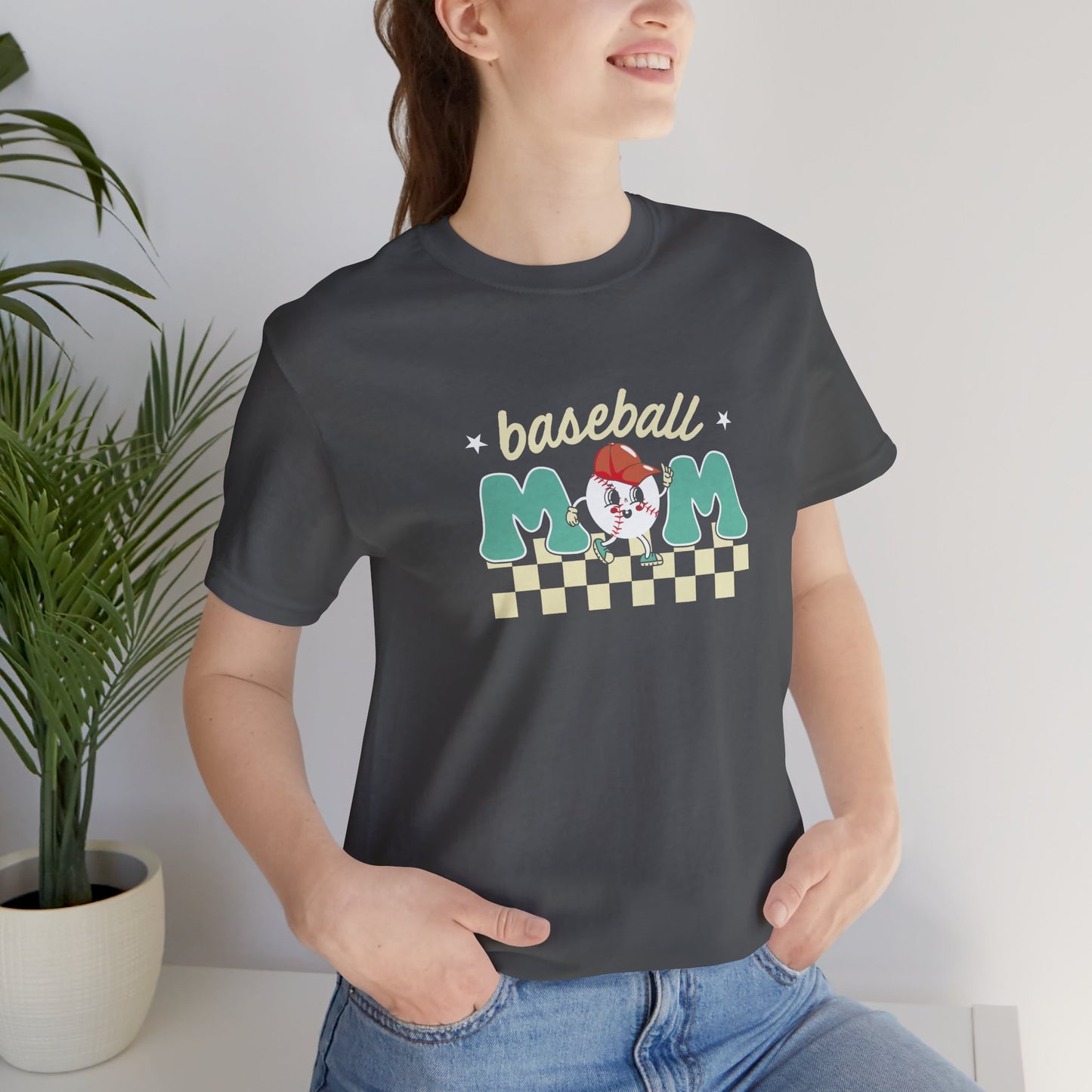 Baseball Mom vintage cartoon cute graphic Tshirt