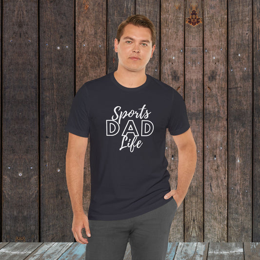 Sports Dad Life Unisex Jersey Short Sleeve Tee