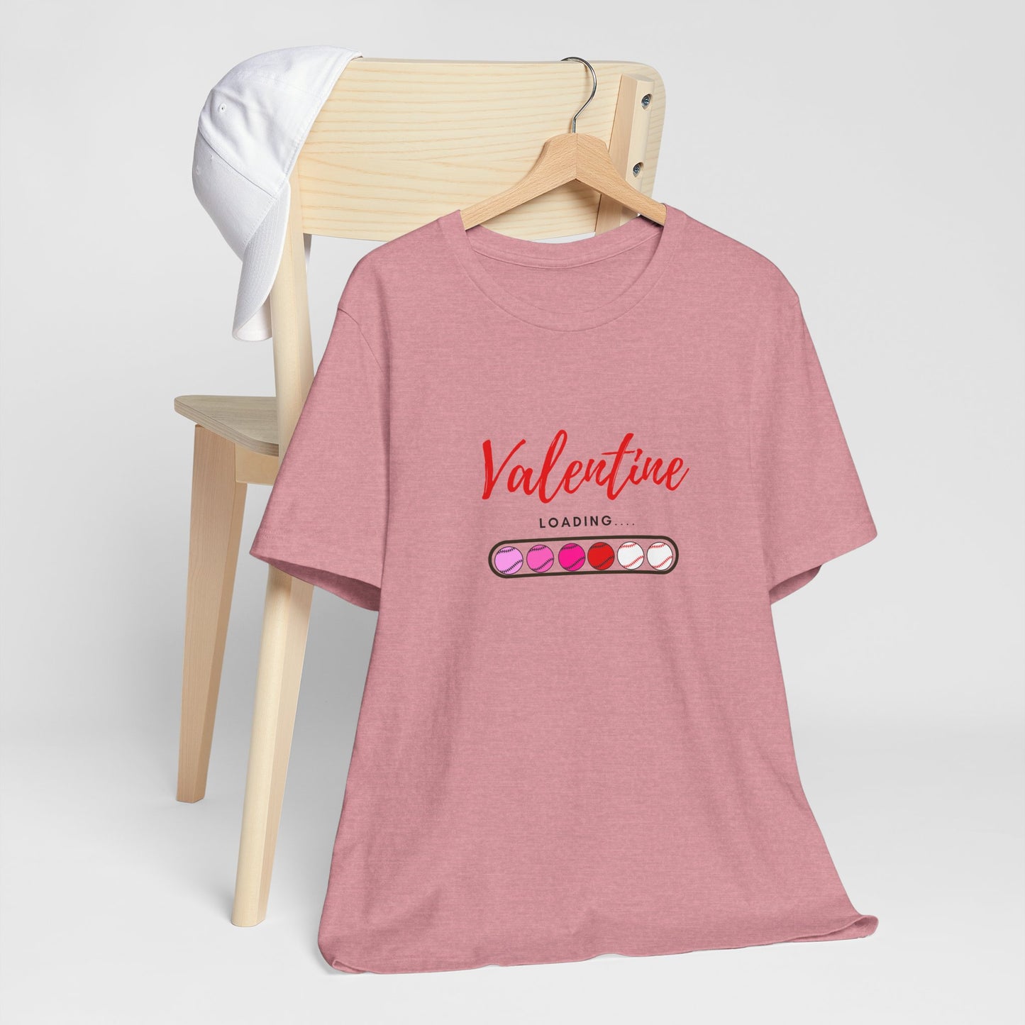 Valentine Loading Baseball Mom Unisex Tee