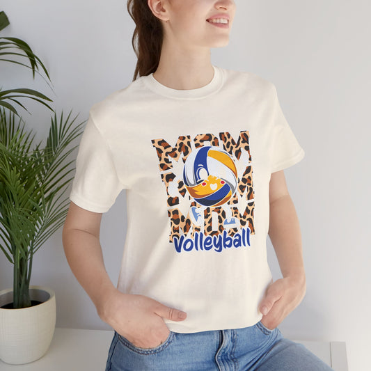 Vintage Volleyball Graphic T Animal Print Unisex Jersey Short Sleeve Tee