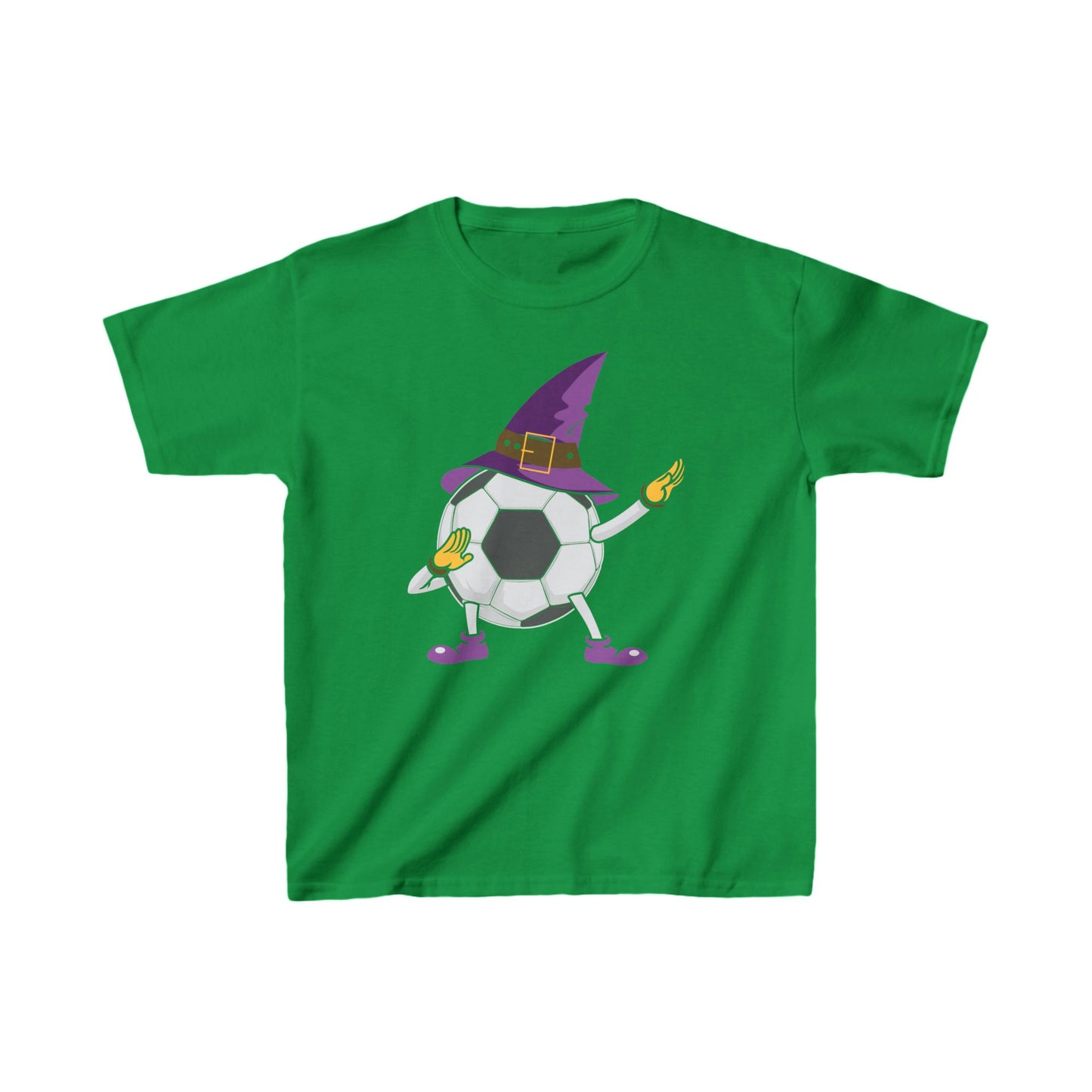 Soccer Witch Hat Halloween Kids Tee