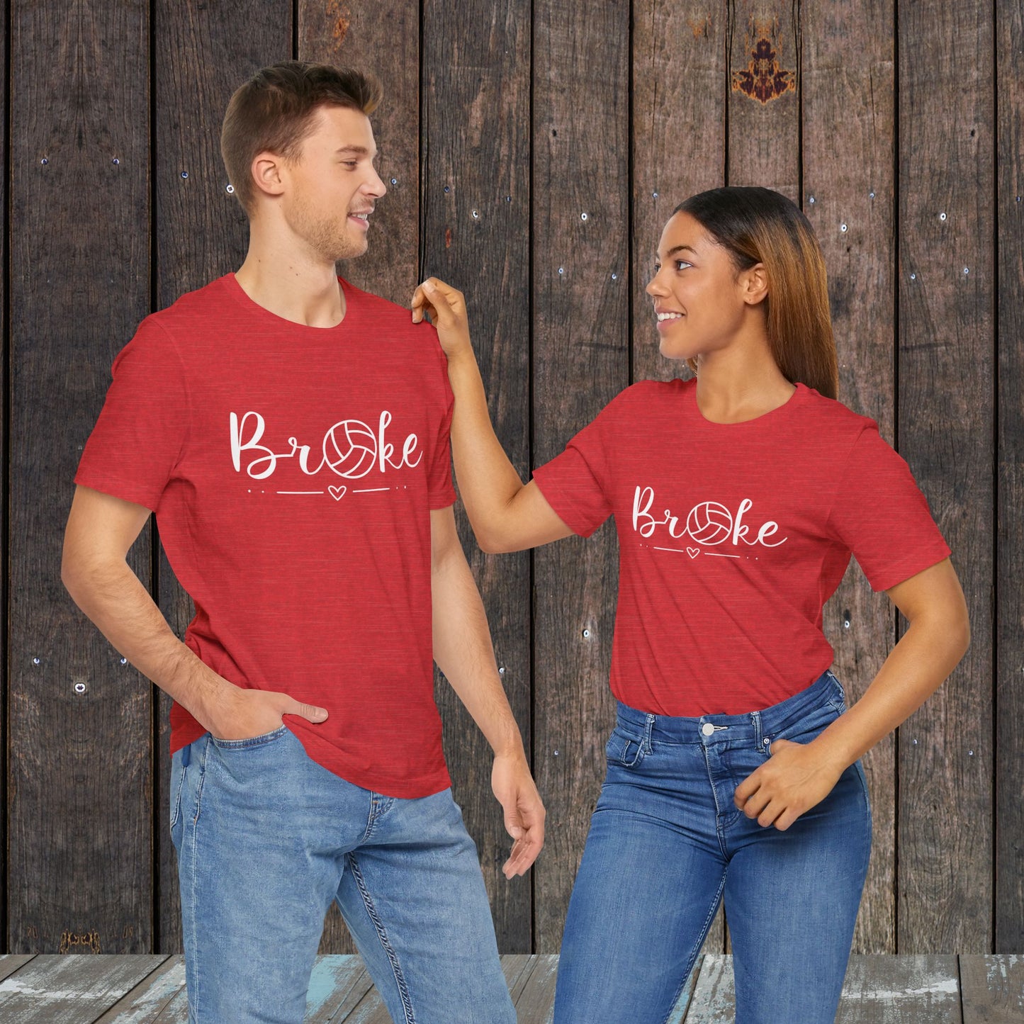 Broke Mom Dad Matching Game Day Shirts