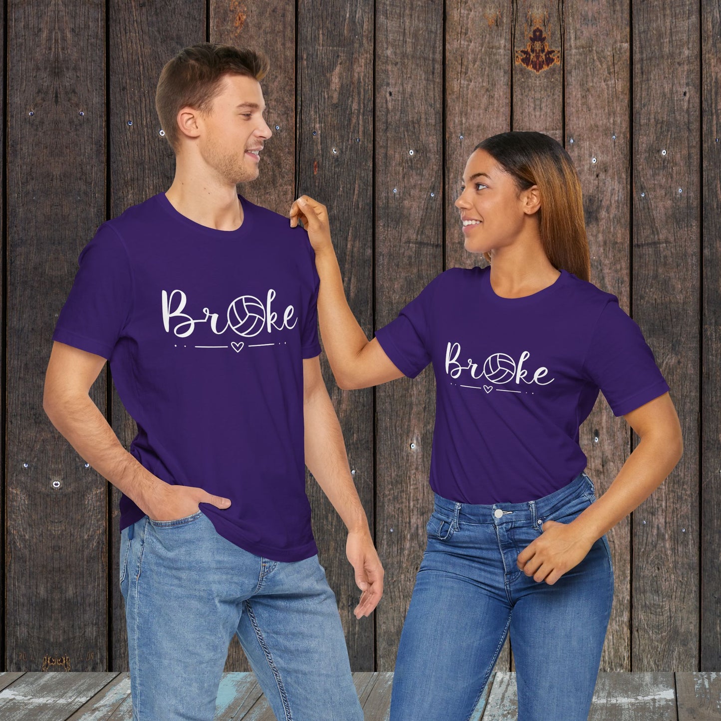 Broke Mom Dad Matching Game Day Shirts