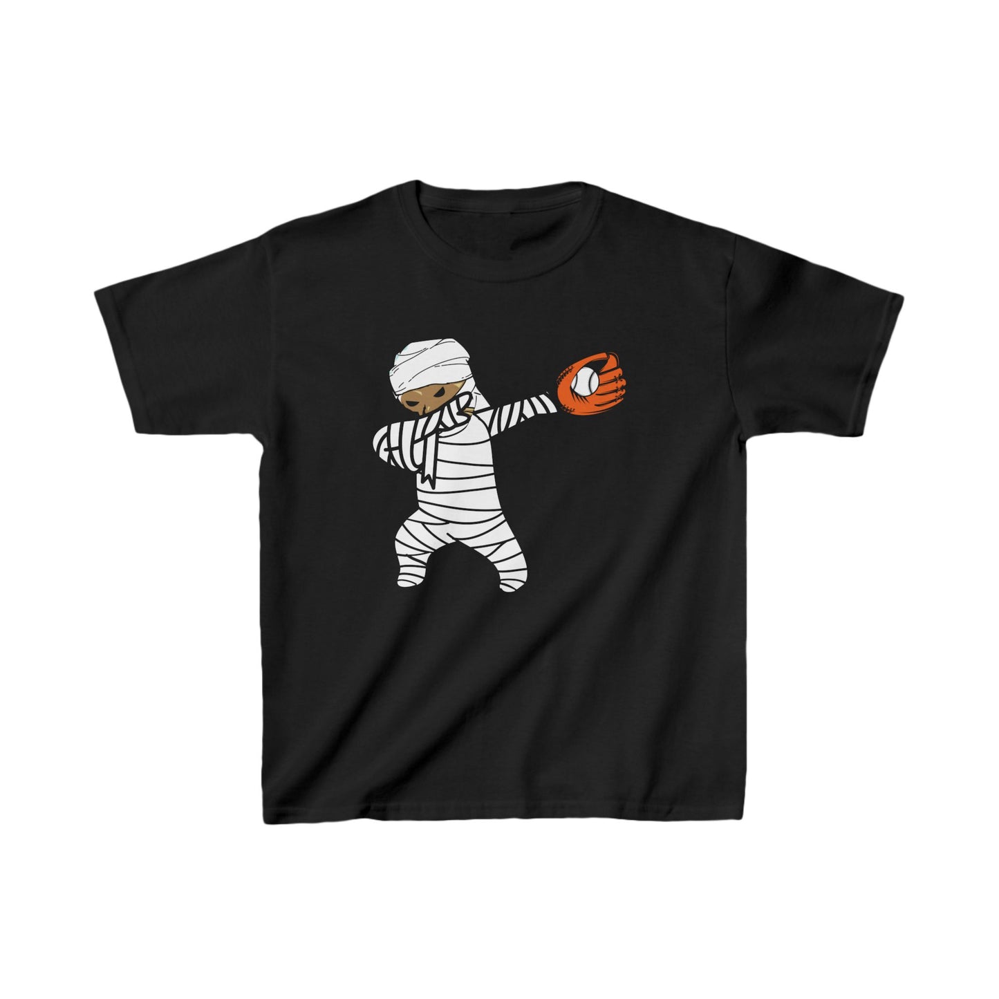 Baseball Dabbing Mummy Halloween Kids Tee