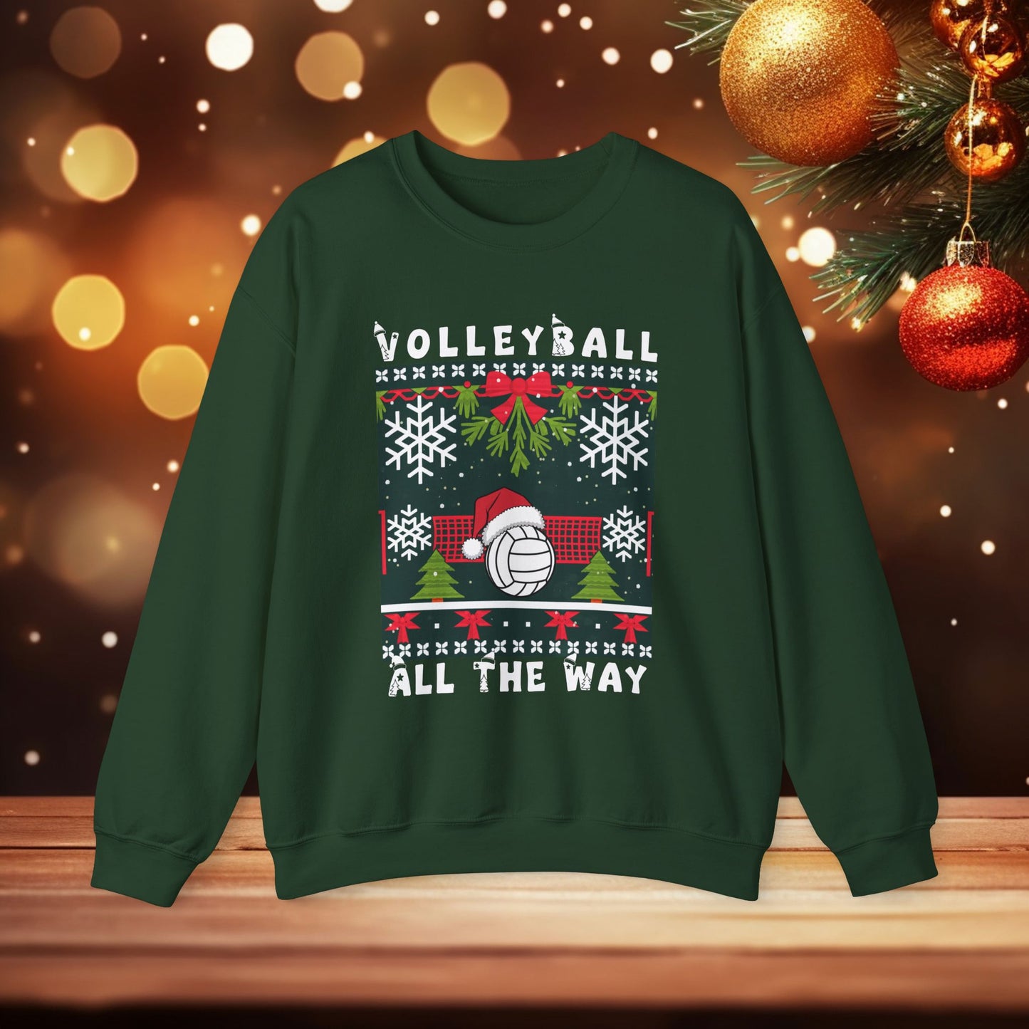 Volleyball Christmas Ugly Sweater