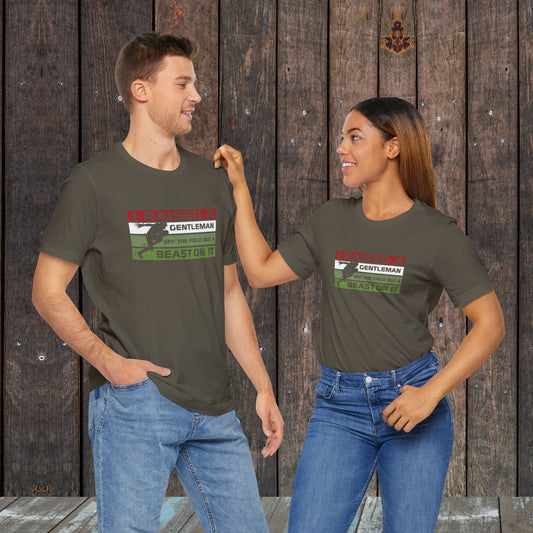 I raised a gentleman Game Day soccer matching shirts for mom and dad