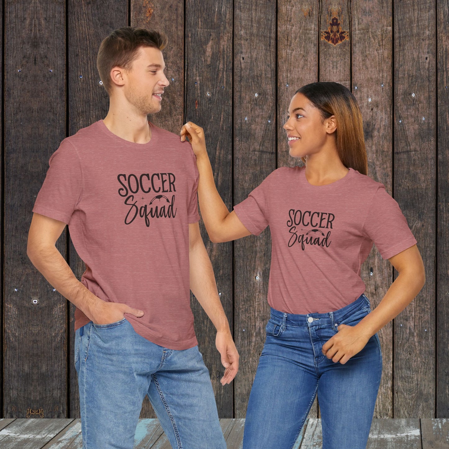 Soccer Squad matching unisex Mom and Dad shirts