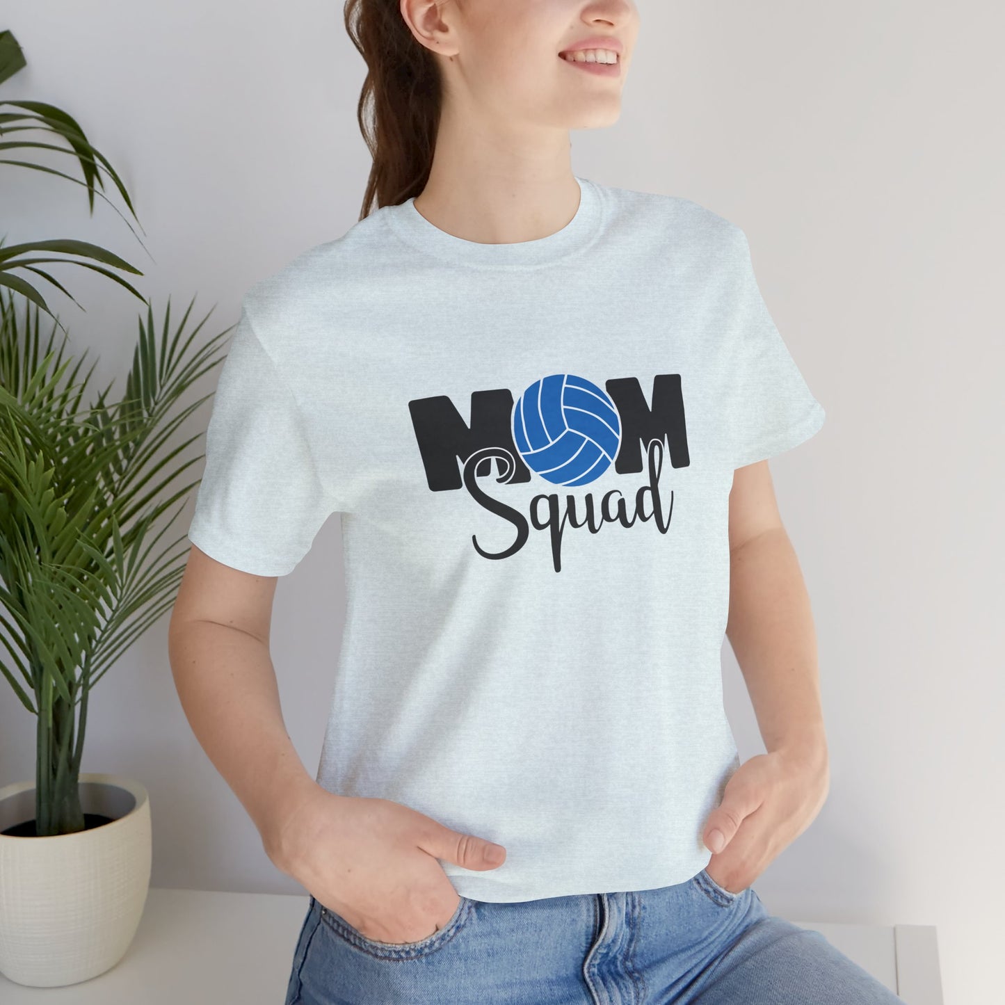 Mom Squad volleyball Unisex Jersey Short Sleeve Tee