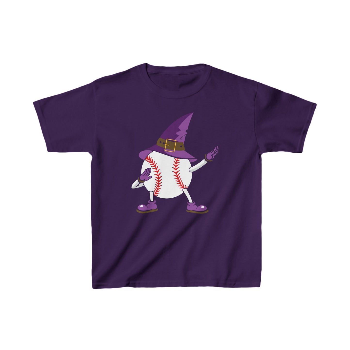 Baseball Witch Hat Halloween Kid Tee