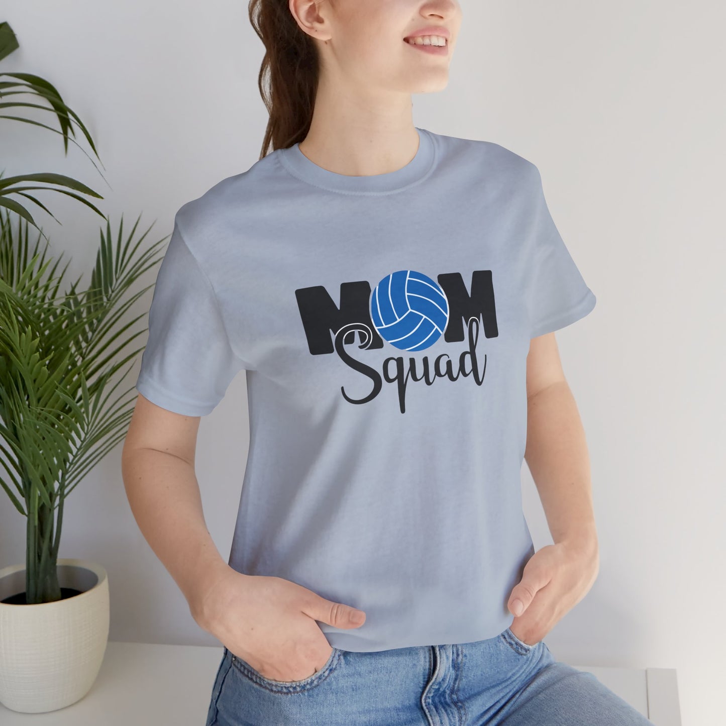 Mom Squad volleyball Unisex Jersey Short Sleeve Tee