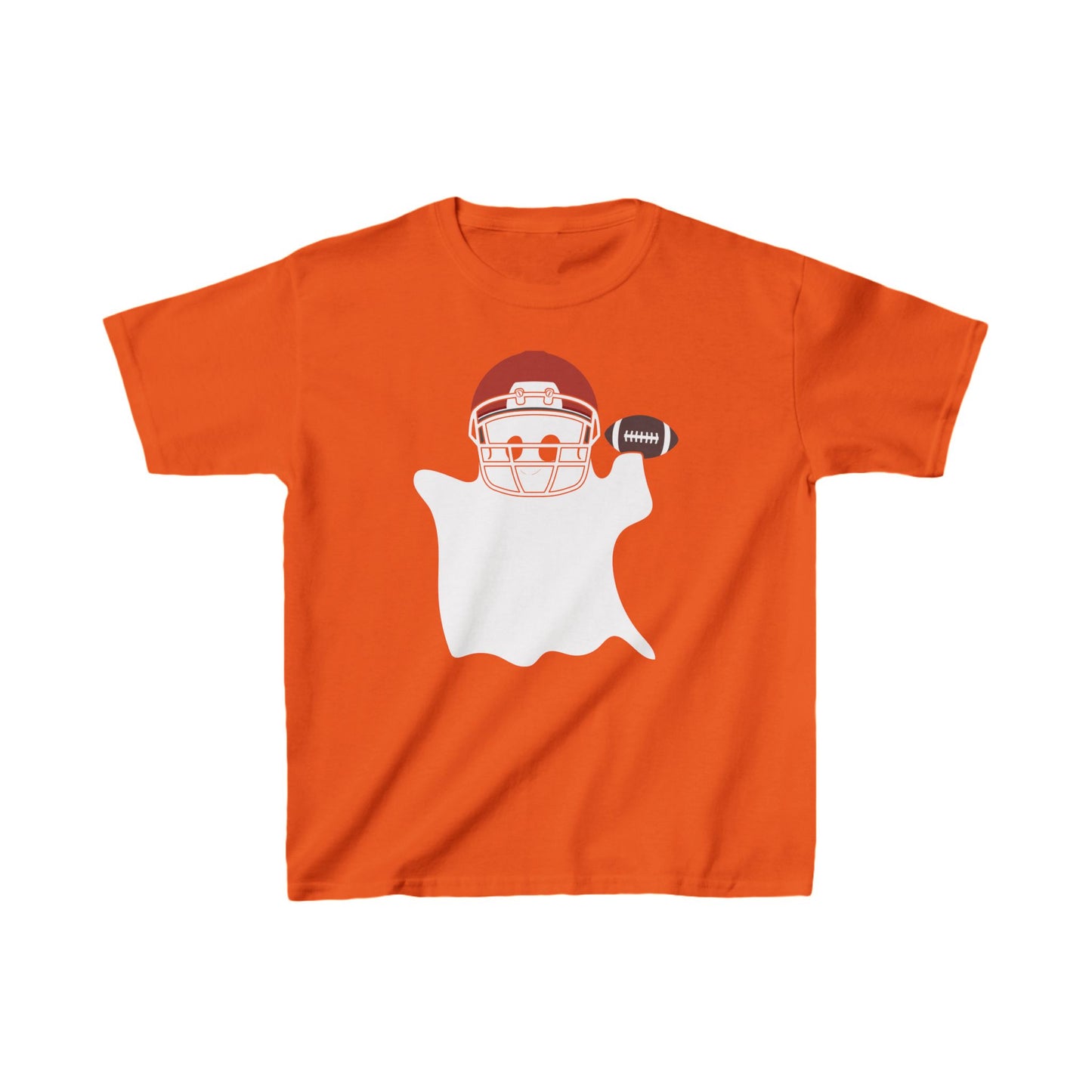 Football Halloween Ghost Kids Tee